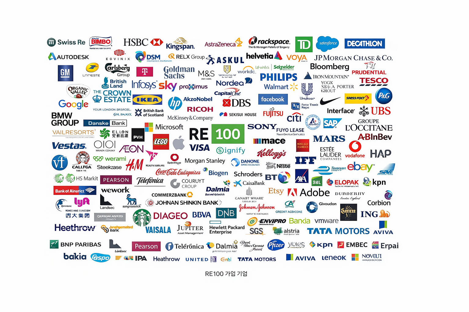 RE100 로고 이미지